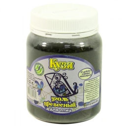 КУЗЯ Уголь древесный для птиц. ПЭТ-Банка 50г. 1/12 00023855