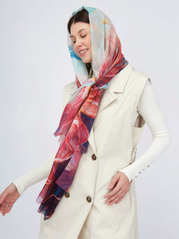 Палантин с рисунком в стиле арт-деко