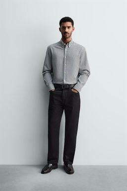 WASHED TEXTURED OXFORD SHIRT