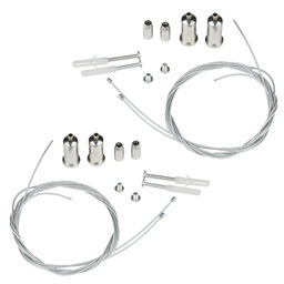 UFL-H04 SILVER 200 POLYBAG Комплект крепления для подвесного монтажа накладных светильников. Четыре тросика с креплениями длиной 2м. ТМ Uniel