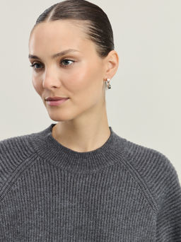 Джемпер с воротником-стойкой / Zarina  фото 6