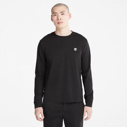 Мужская футболка с длинным рукавом Timberland Longsleeve Dun-River Crew Slim черная