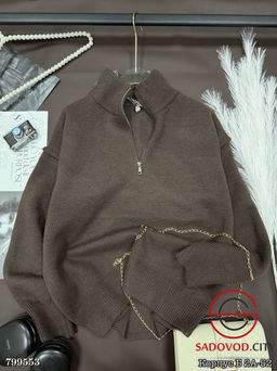 Кофта поло на молнии женская - Bruno фото 3