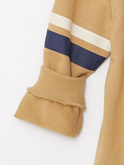 Kap??onlu Uzun Kol Bask?l? Erkek Bebek Fermuarl? Sweatshirt - Waikiki фото 2