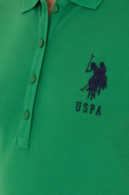 Женское зеленое трикотажное платье - U.s. polo assn фото 6
