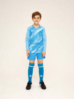 Детский комплект (лонгслив, шорты) KELME Long Sleeve Goalkeeper Suit Light Blue