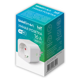 USH-A101 1G/WF WHITE Умная розетка Wi-Fi. 16A. До 3680Вт. Голосовое управление+приложение UnielSmart. TM Uniel - Volpe фото 11