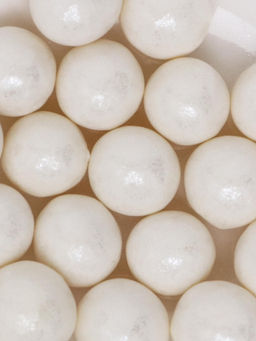 Цена за 5 шт. Кондитерская посыпка с мягким центром Жемчуг белоснежная, 12-13 мм, 20 г