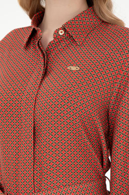 Женское тканое платье цвета хаки Неожиданная скидка в корзине - U.s. polo assn фото 6