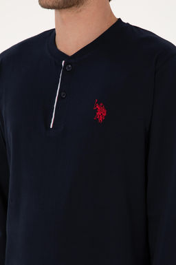 Erkek Lacivert Pijama Tak_m_ Sepette S_rpriz _ndirim - U.s. polo assn фото 7