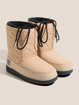 Женские дутики LOVE MOSCHINO SKI BOOT Артикул 4562725, бежевый  фото 2