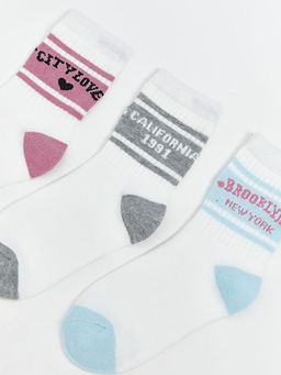 Desenli K?z ?ocuk Soket ?orap 5li