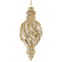 Украшение новогоднее "Капля спиралевидная", L7 W7 H17,5 см
