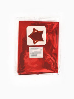 Цена за 2 шт. Воздушные шары фольгированные 18" "Звезда" цвет красный, набор 5 штук