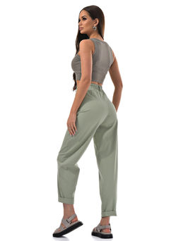 Хлопковые деним брюки ЦВЕТ КРАСНЫЙ! - А+б коллекция фото 2