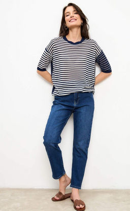 Джемпер жен. к/р F-89278 navy-milk - Fine joyce фото 3