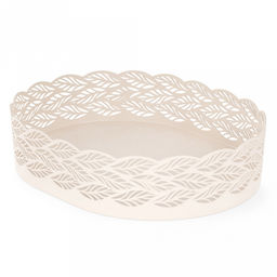 Корзина-сухарница пластмассовая "Эдем" 25,5х19,5х6см, бежевый (Россия)