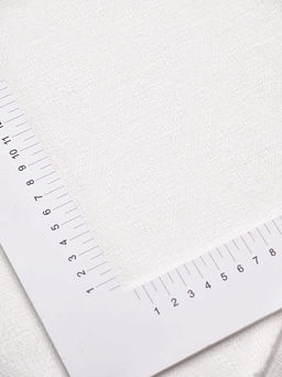 Полульняной жаккард Бернарда цв.белый, ш.1.6м, лен-59%, хлопок-41%, 230гр/м.кв - Купава фото 3