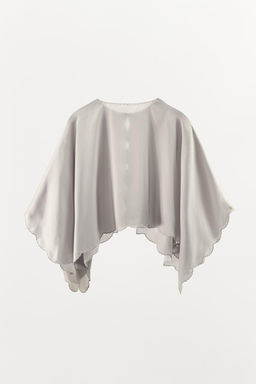 EMBROIDERED SATIN CAPE - Zara фото 5