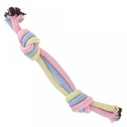 Игрушка для собаки "Связка" 23х4х3см, текстиль, пастельный, "Пэт тойс (Pet toys)" (Китай)