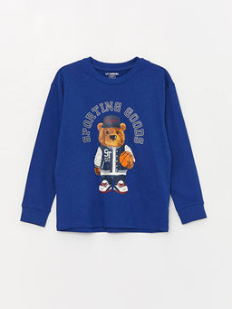 Bisiklet Yaka Bask?l? Uzun Kollu Erkek ?ocuk Pijama Tak?m? - Waikiki фото 2