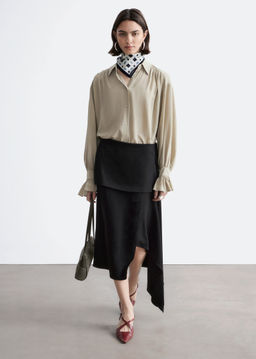 Blusa fruncida con lazo trasero - H&m фото 3