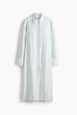 Camisa larga en mezcla de viscosa