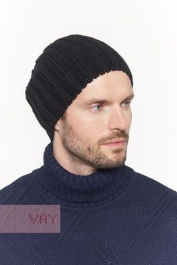 Шапка мужская 182-8509. 9500 черный
