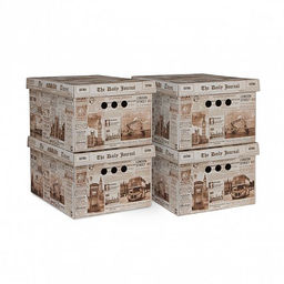 VAL TR-BCTN-EN-4S Короб картонный, складн., малый, 25*33*18.5 см, набор 4 шт., TRAVELLING ENGLAND, шт