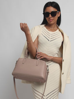 Женская кожаная сумка Richet 2881LN 757 Пудра