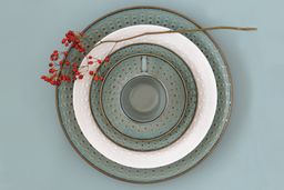 Тарелка закусочная Drops, серая, 21 см - Easy life фото 4