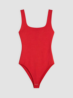 Kare Yaka Kad?n Bodysuit