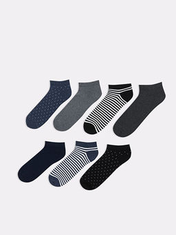 Desenli Erkek Patik ?orap 7li