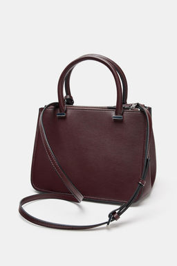 MINI CITY BAG WITH DOUBLE HANDLE - Zara фото 5