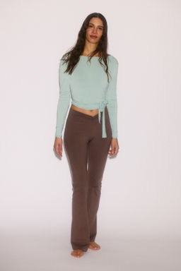 Top de yoga de manga larga con dise?o cropped - H&m фото 12