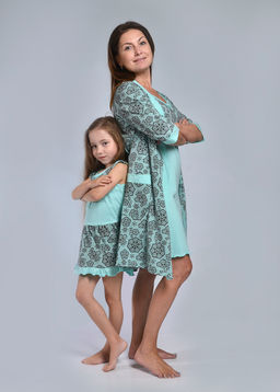 Платье детское КОКЕТКА (ментол №7) - Ивановская трикотажная компания фото 2