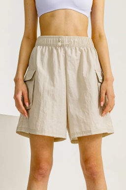 Шорты текстильные Светло-серый