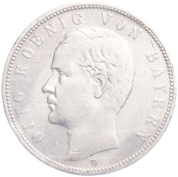 Монета 5 марок 1903 года D Германия (Бавария)