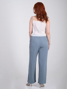 Брюки женские из жатки летние - Almond фото 4