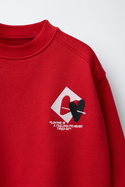 HEART SWEATSHIRT - Zara фото 11