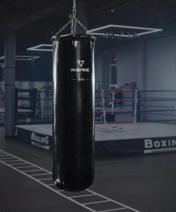Мешок боксерский INSANE PRO PUNCH IN25-PB-02, 130 см, 50 кг, тент, черный фото 4