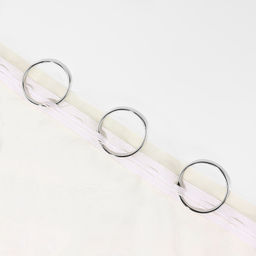 Цена за 100 шт. Кольцо для карниза, разъёмное, d=50/56 мм, цвет серебряный