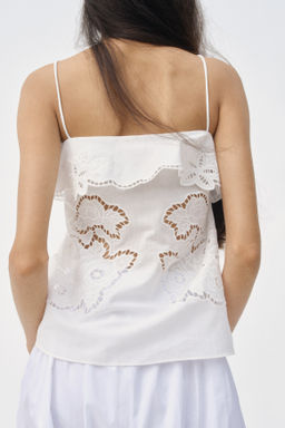 Top de tirantes espagueti con bordado ingl?s - H&m фото 6