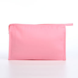 Косметичка на молнии треугольная с рисунком Meow, розовая - Simaland фото 2