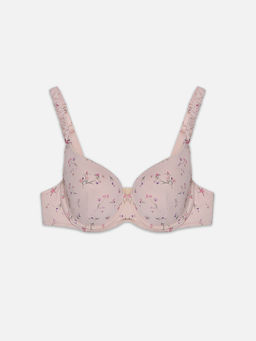 Бюстгальтер макси женский бежевый с цветочным принтом - Mark formelle фото 7