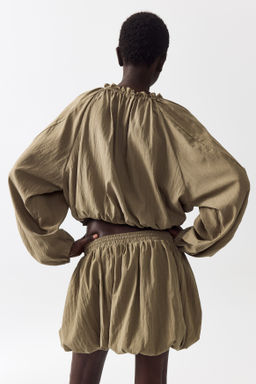 Blusa con bajo burbuja - H&m фото 4