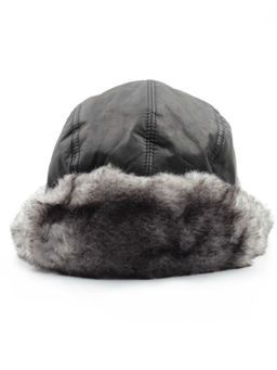 3445 Шапка-ушанка зимняя (водонепроницаемая ткань, искусственный мех)