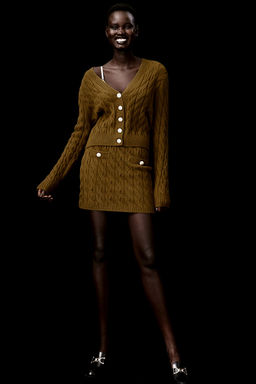 Minifalda en punto trenzado - H&m фото 2