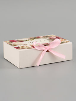 Цена за 3 шт. Коробка подарочная самосборная With love, 16.5×12×5 см, с лентой