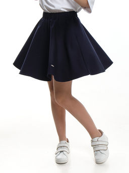 Юбка для девочки в школу синяя форма Солнце 22-4788 синий